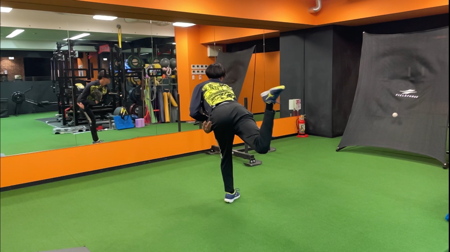 投球トレーニング風景 福岡